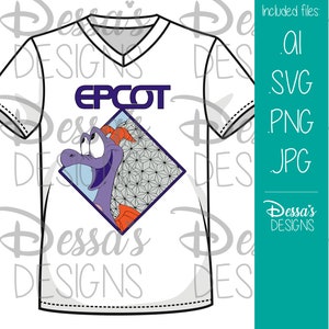 Figment Epcot Design - Vector and Sublimation Design