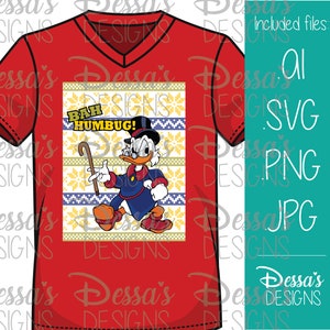Bah Humbug (Scrooge McDuck) - Vector & Sublimation Design