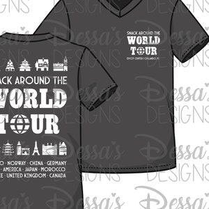Snack Around the World Tour - Vector Design