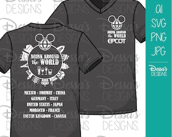 Drink Around the World - Vector Design