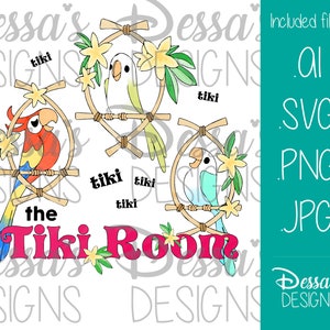 Tiki Room - Vector and Sublimation Design
