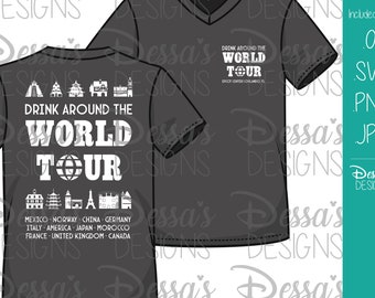 Drink Around the World Tour - Vector Design
