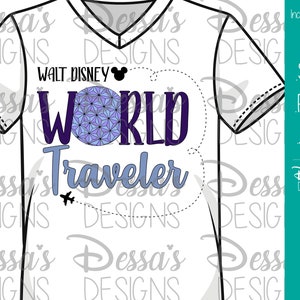 WDW World Traveler - Vector and Sublimation Design