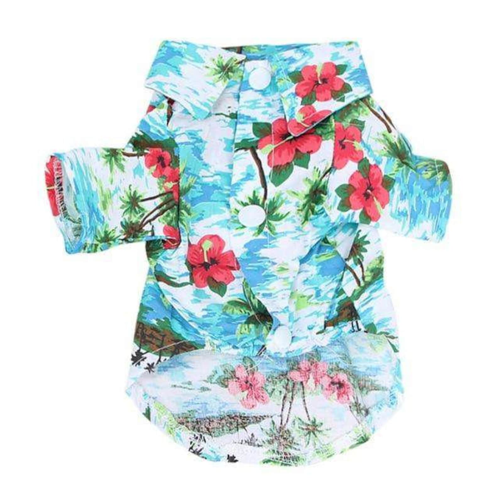 Hawaiian Style Pet Shirt Etsy