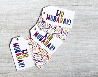 Eid Mubarak/Happy Eid Gift Tags