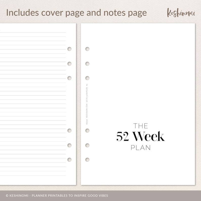 52-week-plan-printable-a5-planner-insert-quarterly-goal-etsy-canada