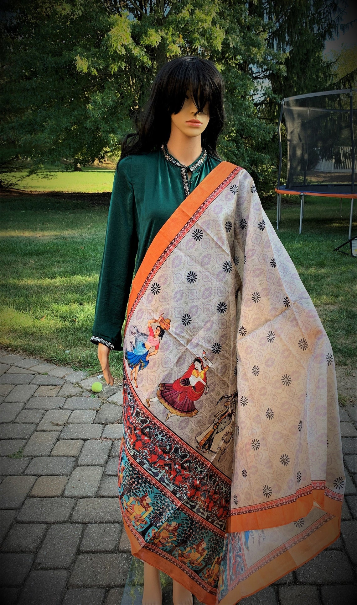 Women Long scarves Traditional Indian scarves Traditional Etsy