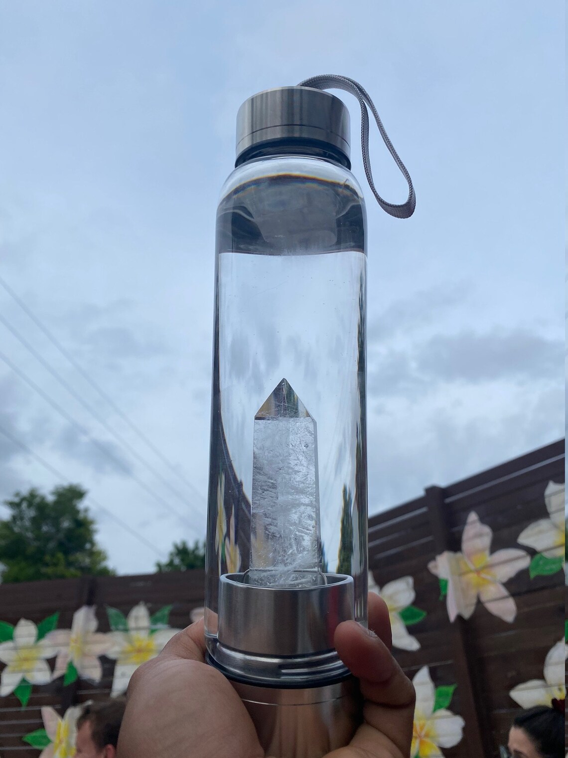 Natural Crystal Healing Water Bottle Infused Crystal Water Etsy UK