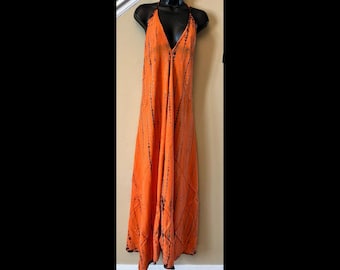 Every Occasion Dress, Boho Maxi Dress, Beach Cover Up, Summer Tie Dye Dress