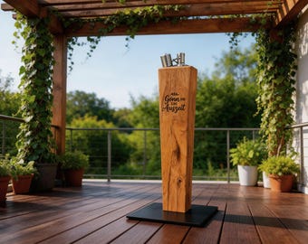 Outdoor fire torch - various heights - 43 designs - incl. engraving: Wonderful sayings as a gift for special people - decoration