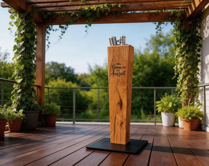 Outdoor fire torch - various heights - 43 designs - incl. engraving: Wonderful sayings as a gift for special people - decoration