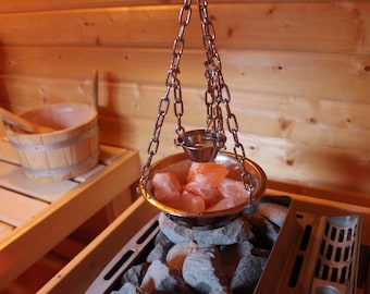 Sauna Deluxe evaporator bowl, herb pot, stainless steel for sauna infusion, 16 cm