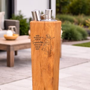 Feuerfackel für Papa – personalisierbares Vatertagsgeschenk – 20–90 cm – Geschenk zum Geburtstag oder Vatertag – 22 Designs - Deko -Männer