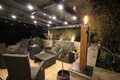 Garden torch made of oak / patio torch / oil torch with safety lock - refillable - handmade -