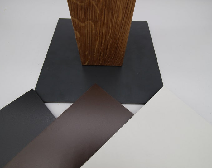 Oak garden torch / patio torch / oil torch with safety device - refillable - handmade - stand base, brown color