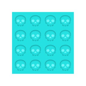 Skull Stud Earring Mold, Halloween Shaker Bits Mold, Clear Silicone Charm Molds, Epoxy UV Resin Pendant Molds, Flat Back Molds