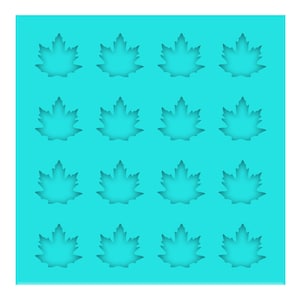 Maple Leaf Stud Earring Mold, Fall Shaker Bits Mold, Clear Silicone Charm Molds, Epoxy UV Resin Pendant Molds, Flat Back Molds