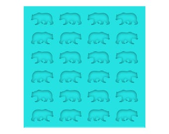 Bear Silicone Mold, Woodland Resin Stud Earring Molds, Clear Silicone Animal Mould for UV Resin or Epoxy
