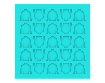 Jockey Silks Stud Earring Silicone Mold, UV Resin & Clay Kentucky Derby Jewelry Molds, Shaker bits, Flatback, Charm and Pendant Molds