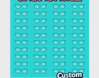 Sunglasses Resin Stud Earring Silicone Mold, DIY Summer or Beach Jewelry, Clear Silicone for UV Resin Compatibility