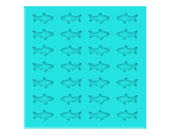 Shark Silicone Mold, Sea Life Resin Stud Earring Molds, Clear Silicone Mould for UV Resin or Epoxy