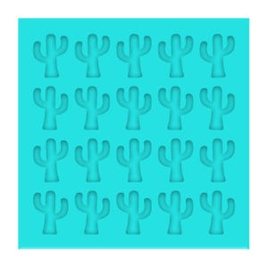 Cactus Stud Earring Mold,  Silicone Mold, Shaker Bits Mold, Tiny Silicone Mold, Jewelry Mold, UV Resin Mold, Clear Silicone Mold
