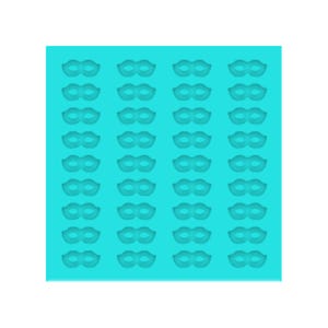 Mardi Gras Mask Stud Earring Mold, Clear Silicone Shaker Bits Molds, Epoxy UV Resin Charm Molds, Flatback Molds