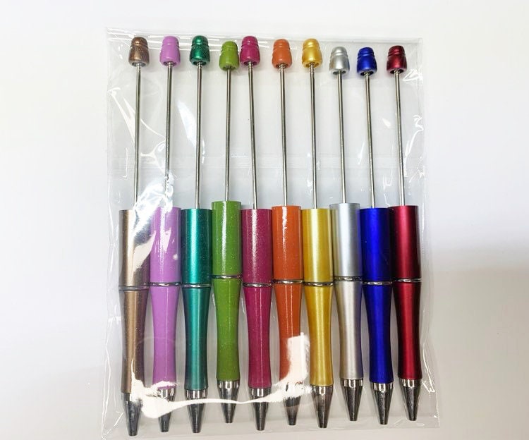 Beadable Pen Blanks Add A Bead Pen Craft Pen Blank Bead Etsy