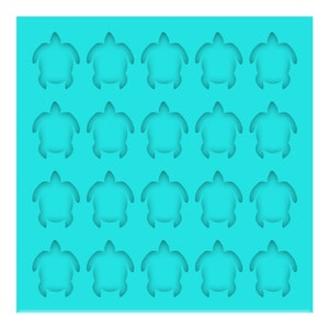 Sea Turtle Silicone Mold, Sea Life Resin Stud Earring Molds, Clear Silicone Mould for UV Resin or Epoxy image 1