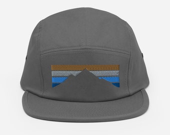 Mountain Hat, Hiking Hat, Adventure Hat, Horizon Hat, National Parks Hat, Five Panel Camper Hat