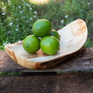 Handcrafted Platter or Bowl for fruit and more, measures about 10.75 inches long