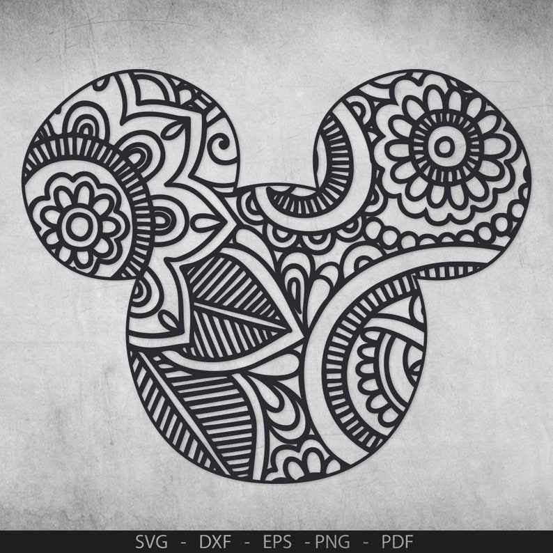 Download Mickey Mouse SVG Zentangle SVG Disney SVG mickey mouse ...
