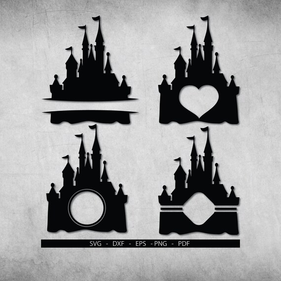 Download Disney Castle Svg Dinsey Castle Monogram Files For Cricut Etsy