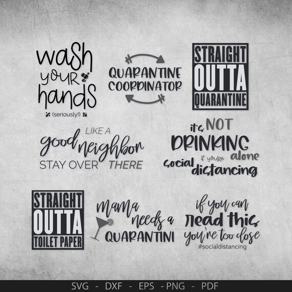 Download Social Distancing Svg Bundle Quarantine Bundle Svg Social Etsy