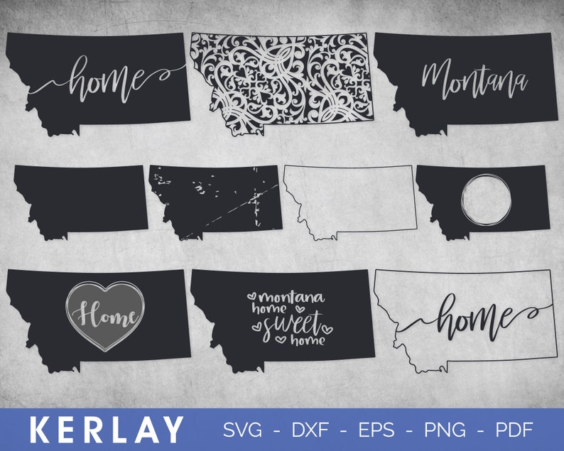 Download Montana State SVG Bundle instant download commercial use ...