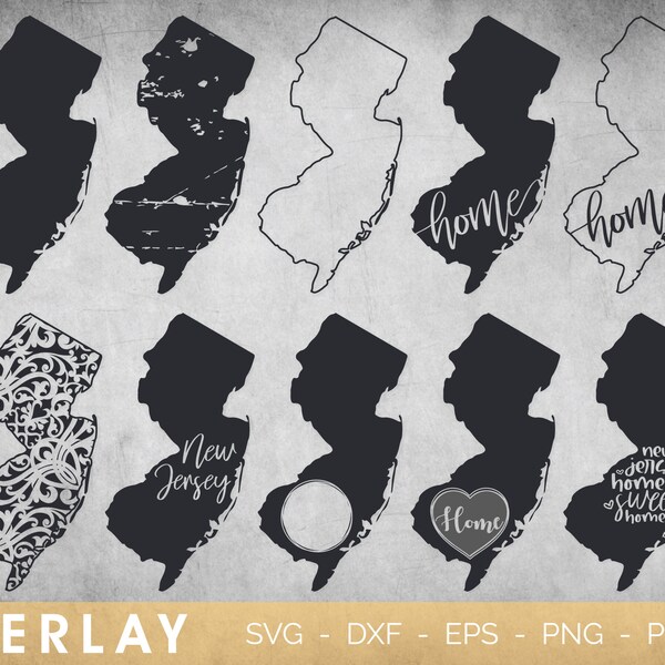 New Jersey Svg - Etsy