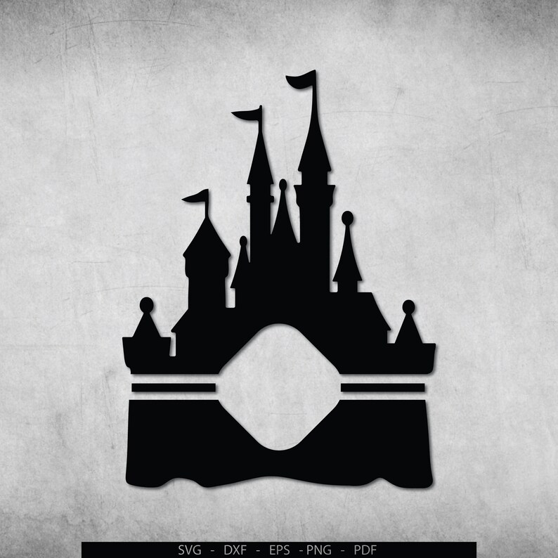 Free Free 223 Monogram Disney Castle Svg SVG PNG EPS DXF File