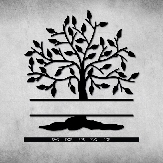 Download Family Tree Svg Split Tree Cutting Files Tree Design Tree Etsy
