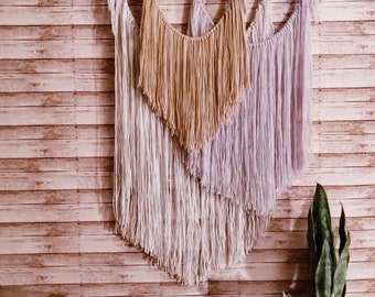 kraska yarn wall hanging boho decor decorative interior tapestry bedroom wall decor nursery room bohemian art decor