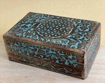 Ouija Board Witch Pagan Gothic Galaxy Antique Keepsake Jewellery Box 