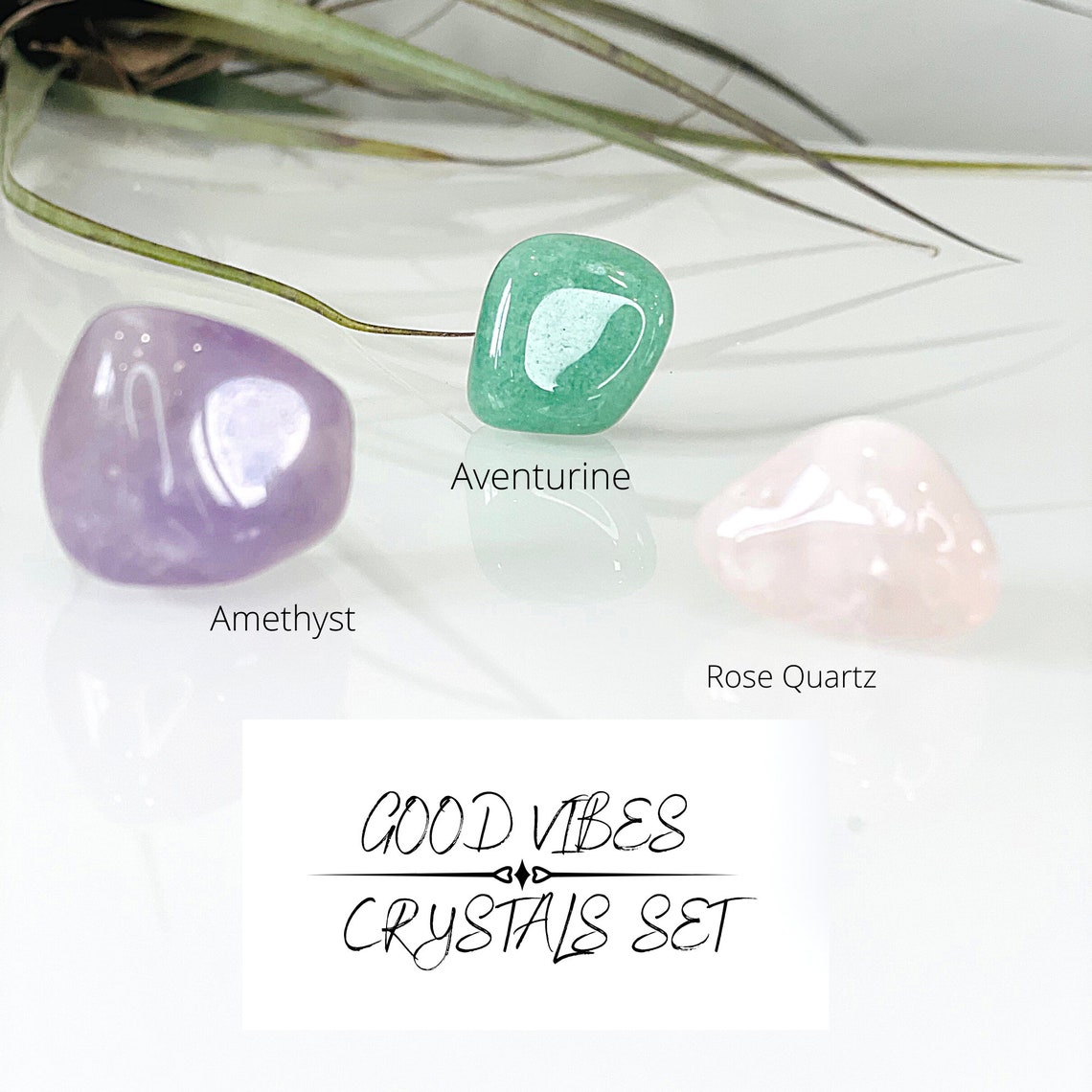 Crystals Setgood Vibes Crystals Kitpositive Vibes Etsy