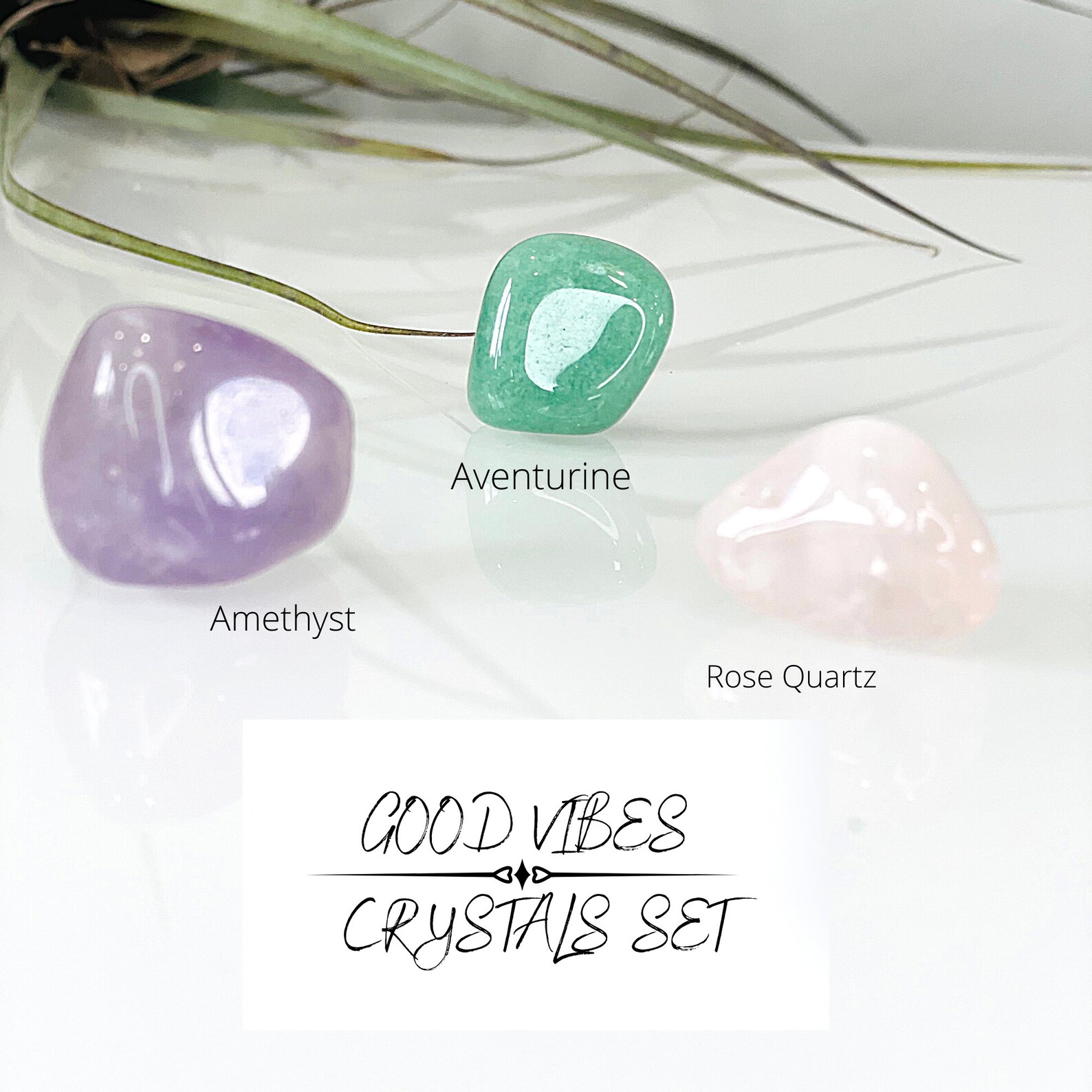 Crystals Setgood Vibes Crystals Kitpositive Vibes Etsy