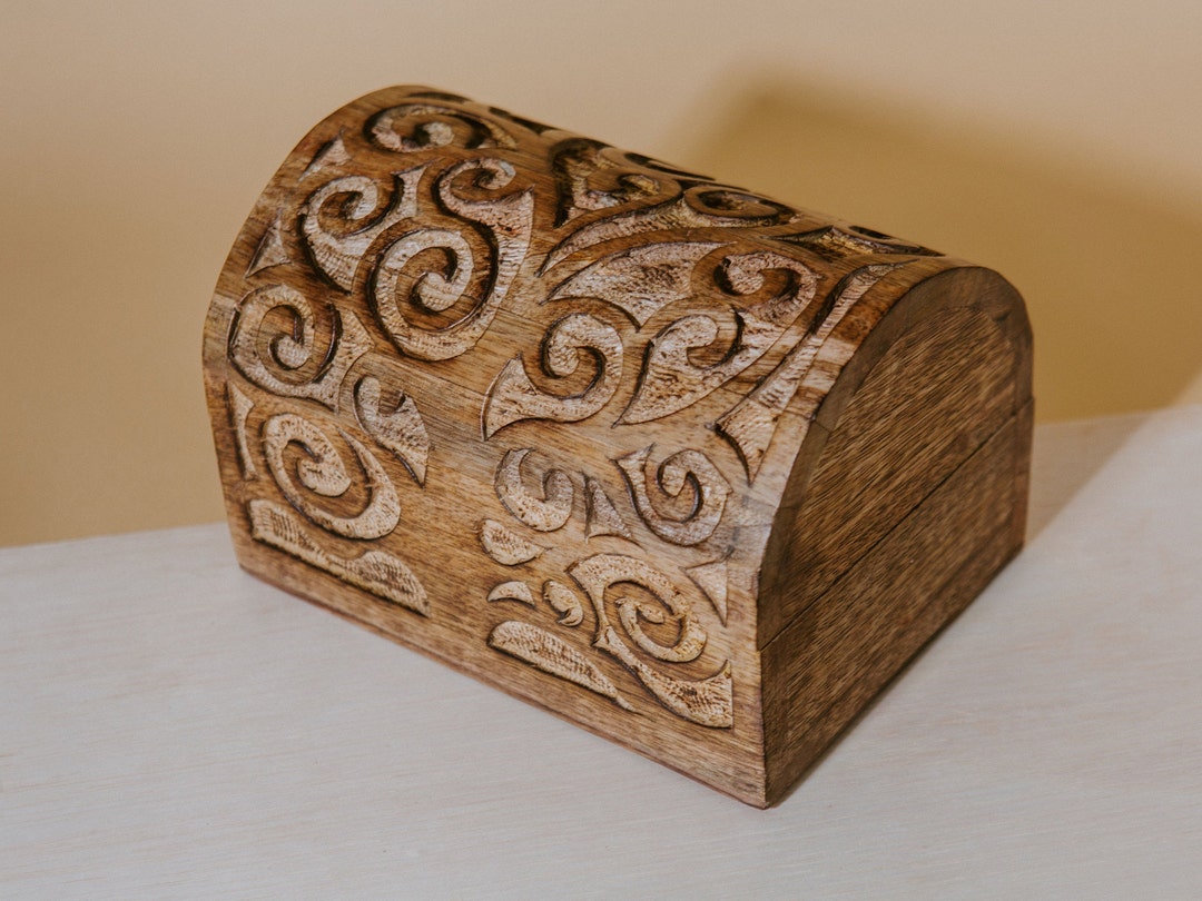 Chestwooden Boxtree of Life Wooden Boxhand Carved Boxtree Etsy