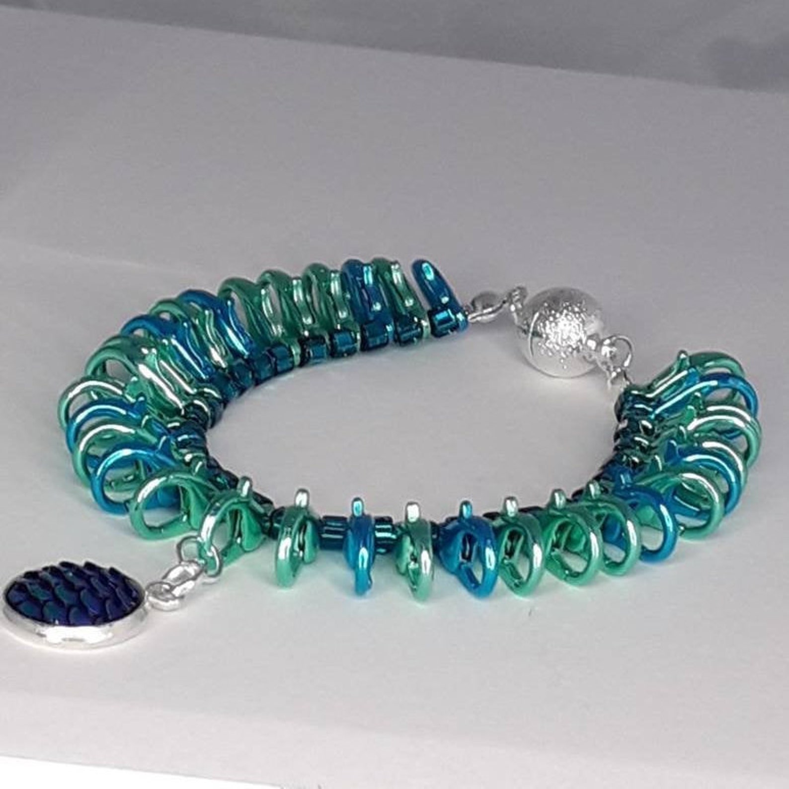 Lobster Claw Bracelet with Mermaid Charm Etsy