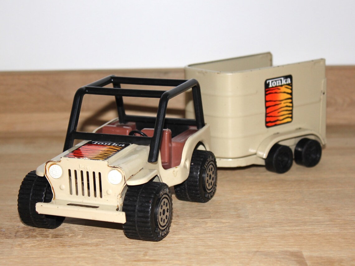 Vintage Tonka toy jeep safari Etsy