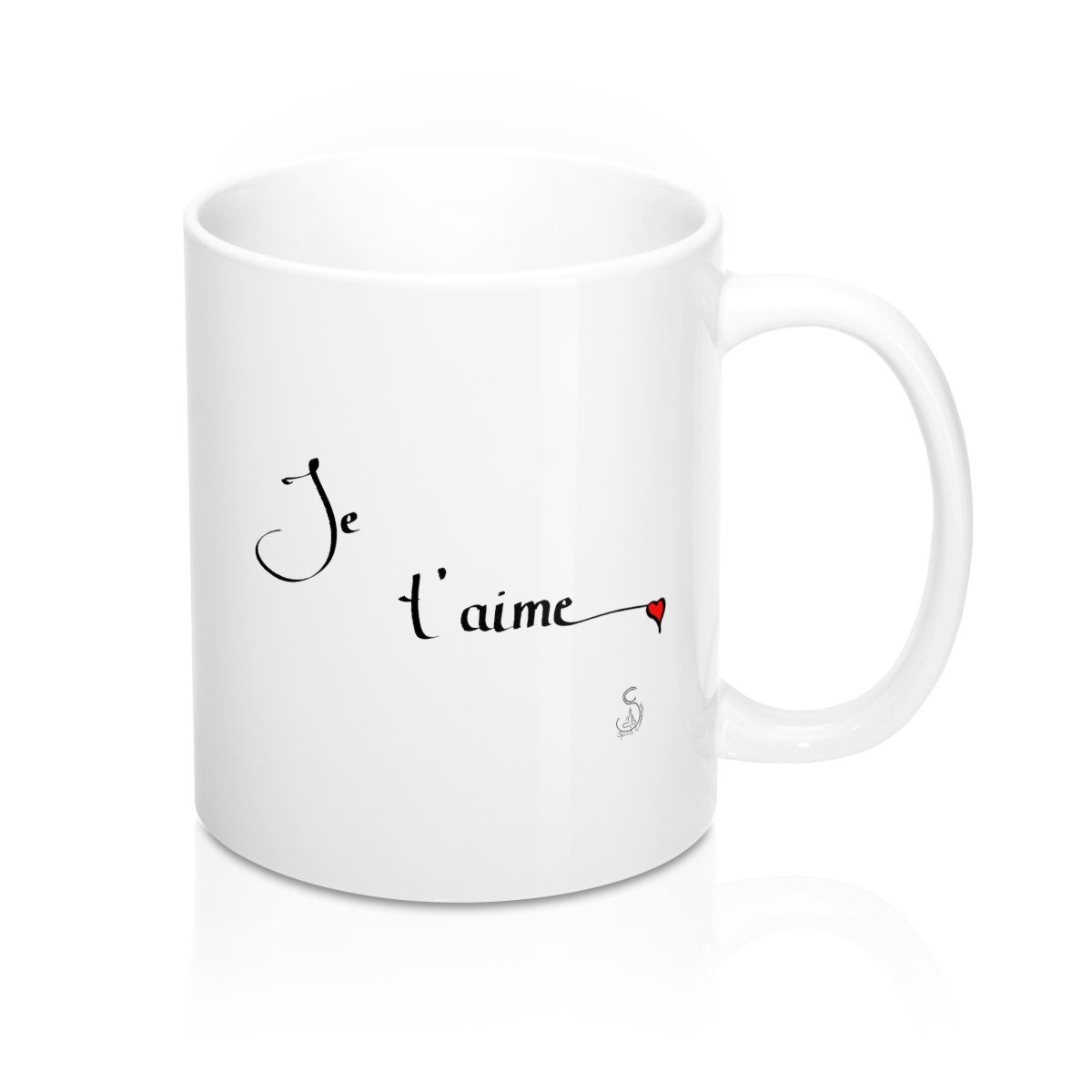 Mug Je T'aime Design Original By Spiritconnectionfr Idée Cadeau Amour Passion