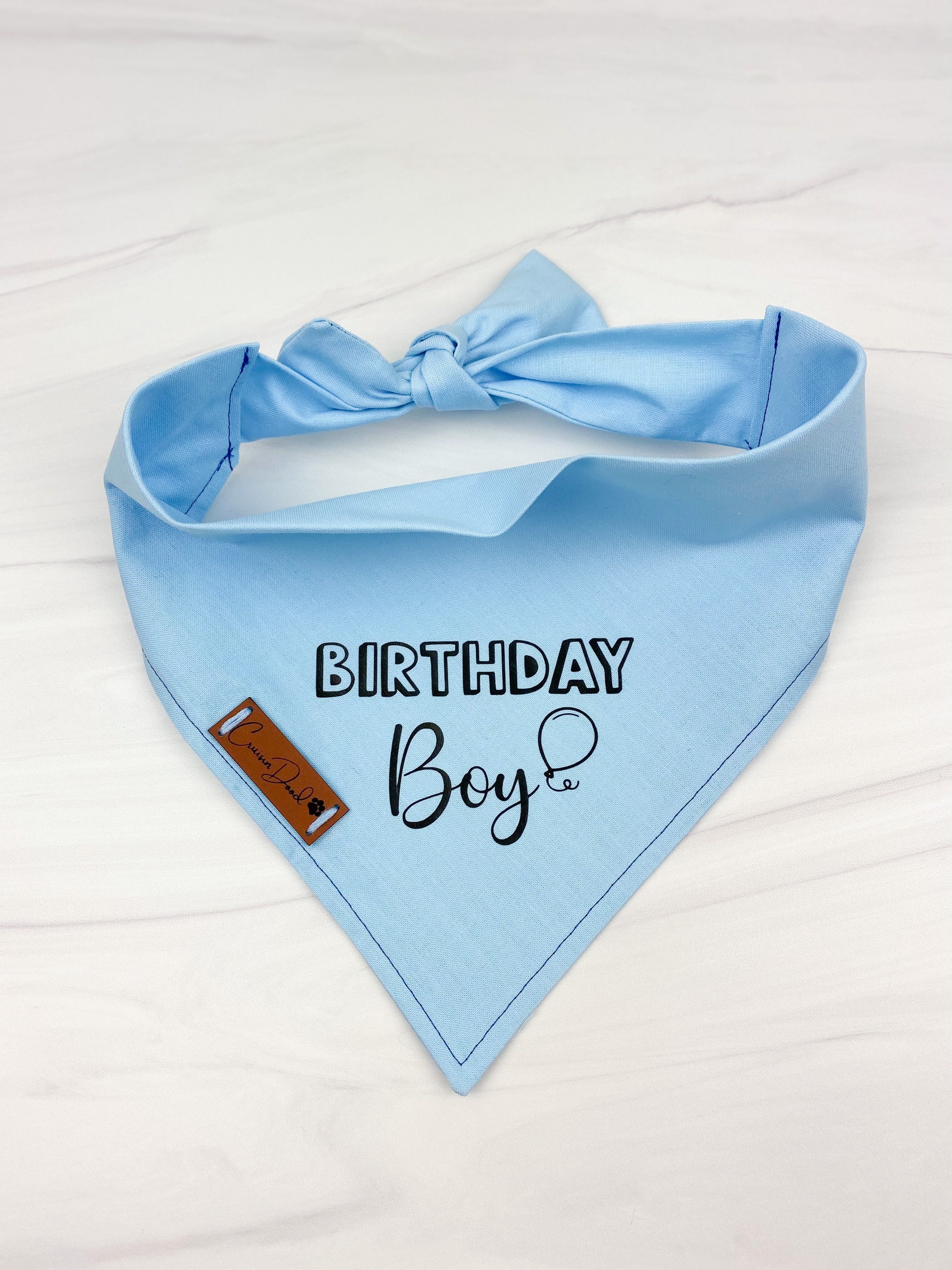 Birthday Boy Dog Bandana Happy Birthday Tie on Dog Bandana Etsy