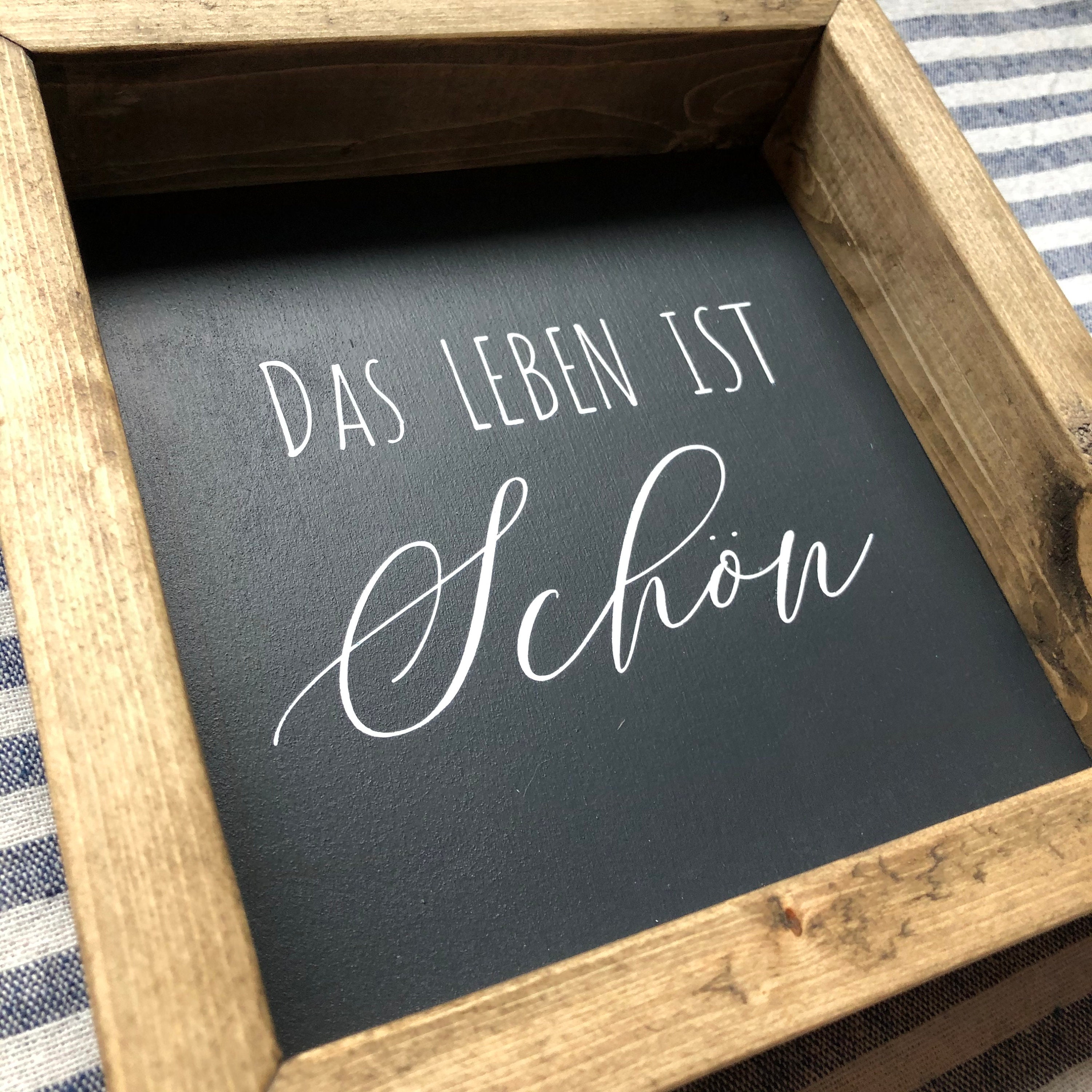 German Farmhouse Sign Das Leben Ist Schon A Beautiful Life