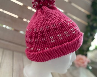 Valentine Knitted Beanie | Knitted Hat | Winter Beanie | Winter Hat | Tiktiok Beanie | Multi Colored | Knitted Beanie |Gift Ideas |Valentine