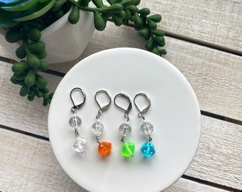 Neon Dice Stitch Markers | Crochet Stitch Markers | Knitting Stitch Markers | Progress Keeper | Gift For Crocheters | Gift Ideas